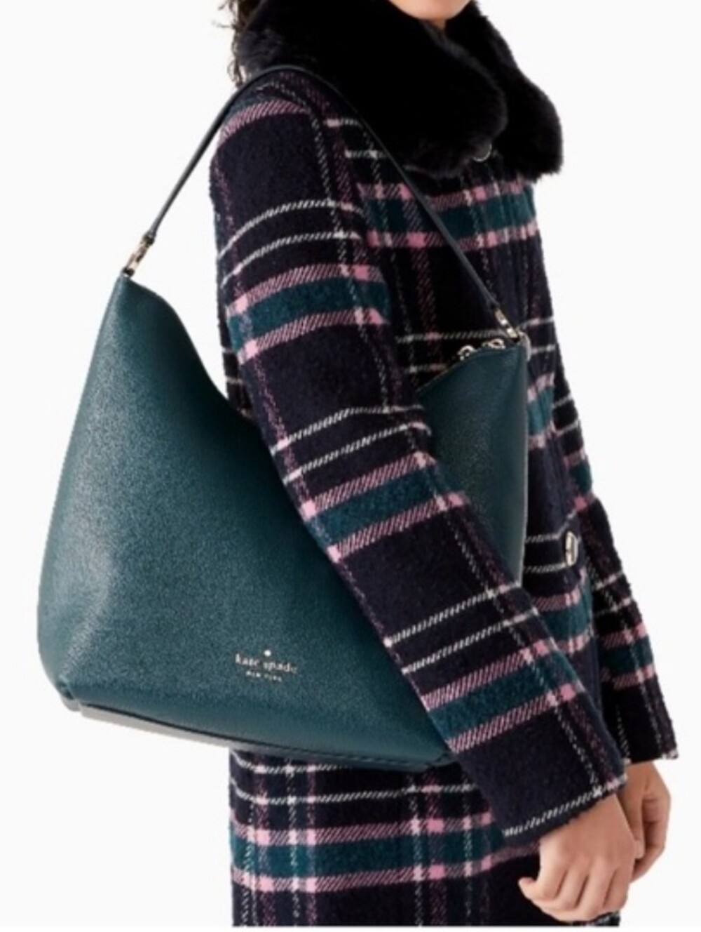 Kate Spade Zippy Teal Leather Shoulder Bag